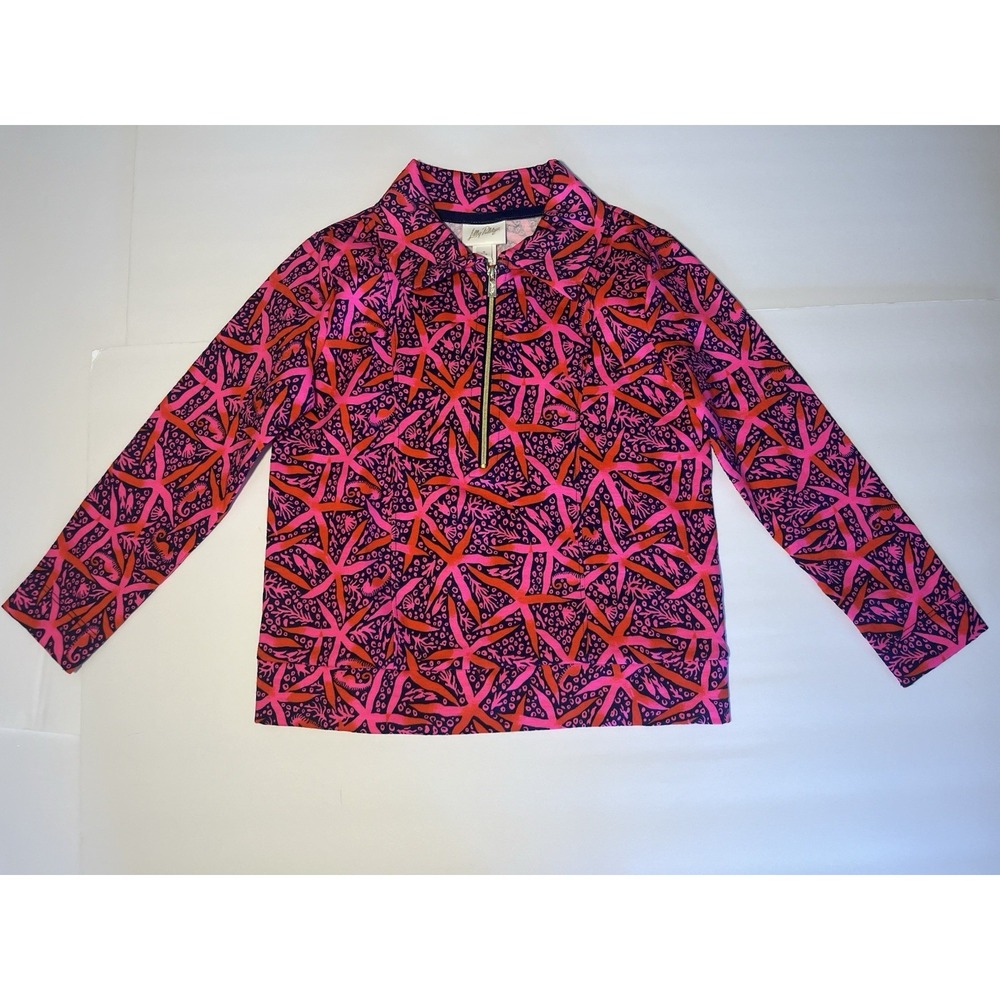 LILLY PULITZER SIZE SMALL 4-5 YEARS MINI ELENI PULLOVER STAR SEARCHING NWT